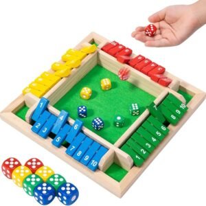 Shut the Box Wooden Dice Game